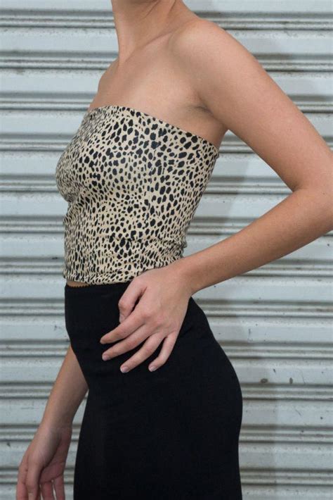 Brandy Melville Jenny Cheetah Leopard Tube Top Crop Women S Fashion