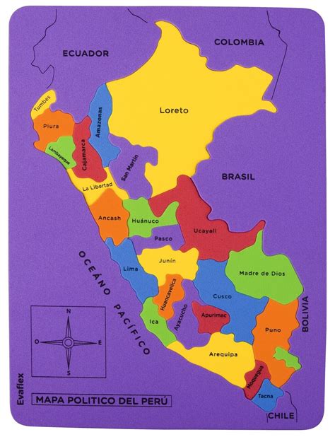 Mapa Del Perú Evaflex