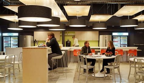 Cafe Area Cafeteria Design Office Lighting Design Commercial