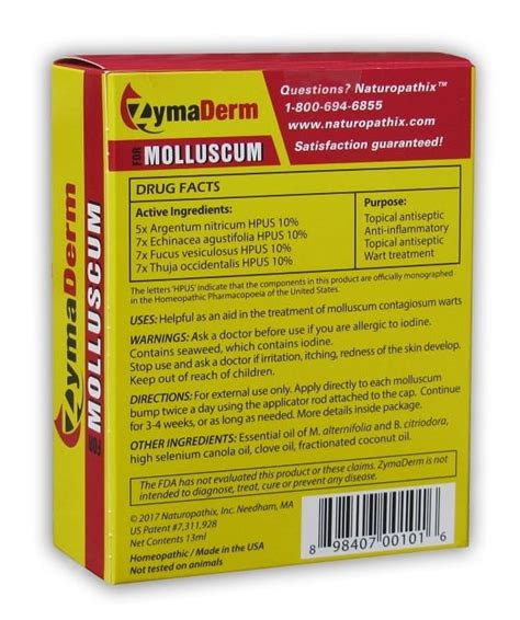 Zymaderm For Molluscum Contagiosum By Naturopathix 05 Oz 15ml