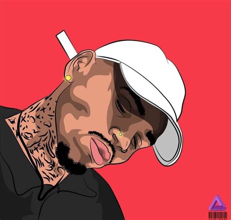 chris brown cartoon wallpapers wallpaper cave