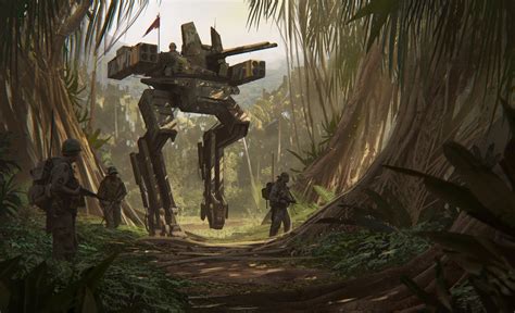 Jungle Walker D By Hakob Minasian Concept Art Sci Fi Concept Art
