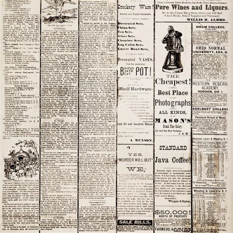 Vintage Newspaper Print Free Stock Photo By Veronica Spriggs On