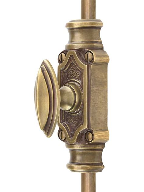 Classic Brass Cremone Bolt 4 Foot Length In Antique By Hand Cremone