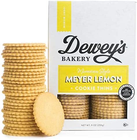 Deweys Bakery Meyer Lemon Moravian Style Cookie Thins Baked In Small