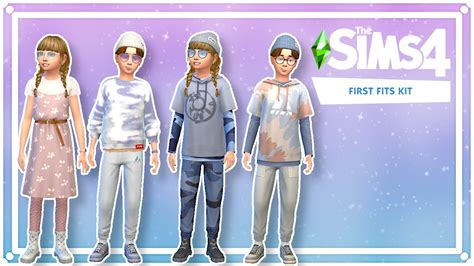 The Sims 4 First Fits Kit Review 🧒🎒 Youtube