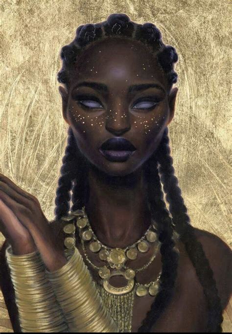 Fantasy Woman Fantasy Character Afro Art Black Girl Magic Art Black Girl Art