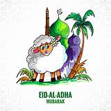 Eid ul fitr in pakistan. Eid al-Adha greeting card with cute sheep - Download Free ...