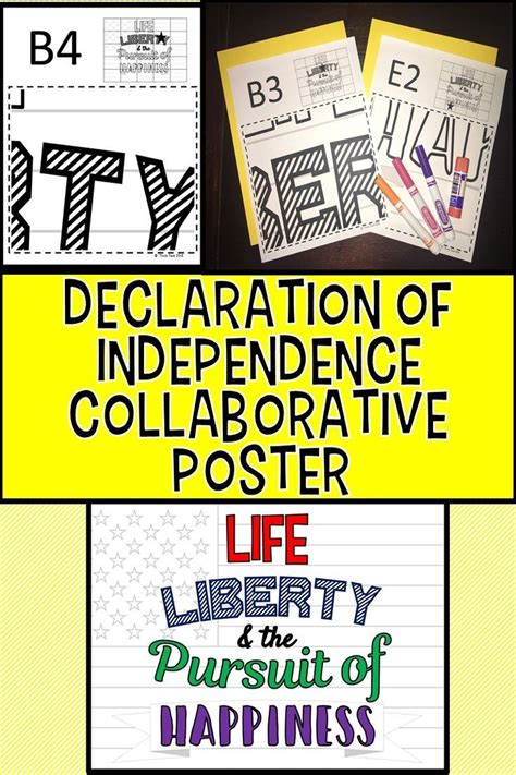 Poster features nic cage overlayed with the declaration of independence. Declaration of Independence Quote Collaborative Poster ...