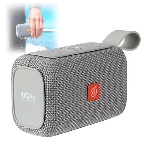 Doss E Go Waterproof Bluetooth Speaker Grey