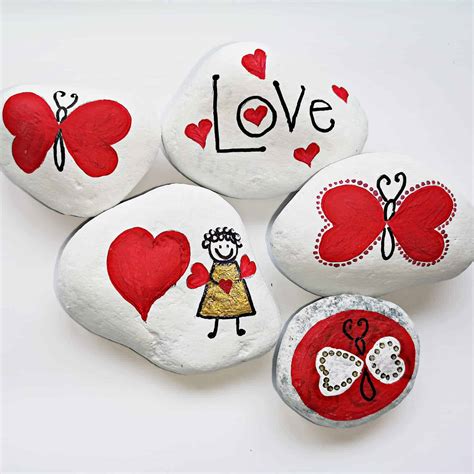 Rock Painted Valentines Flutterloves Emma Owl