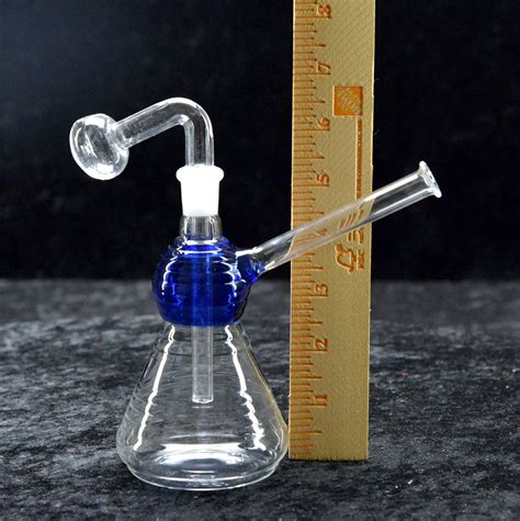 6 Glass Oil Burner Bubbler Pipe Color Global Design 14mm Downstem