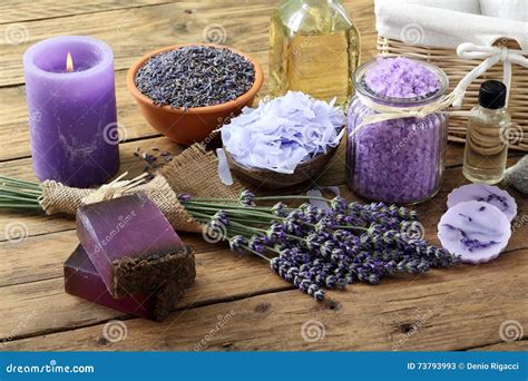 Spa Lavender Concept Stock Image Image Of Rustic Salt 73793993