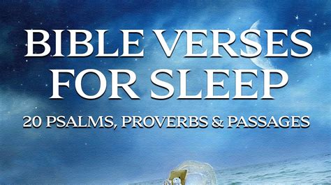 Bible Verses For Sleep Psalms Passages And Proverbs To Help Your Fall