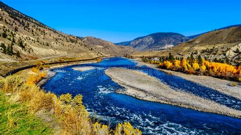 The Thompson River At Spences Bridge In Bc Canada Stock Photo Image