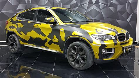 Bmw X6 Yellow Camo Wrap Wrapstyle