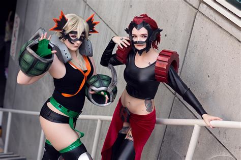 I love cosplaying bakugou, he's on of my confidence cosplays. Self Female Bakugou (jojocosplays) and Kirishima ...