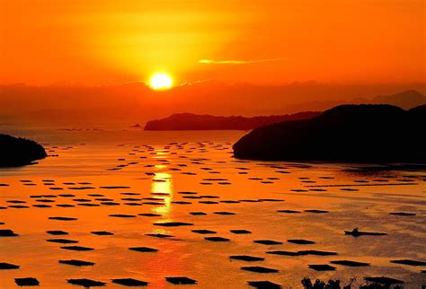 Sunset Over The Sea In Japan Sea Japan Sky Oceans Sunsets Nature