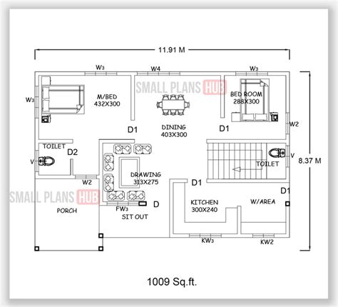 Low Cost 4 Bedroom House Plan Kerala