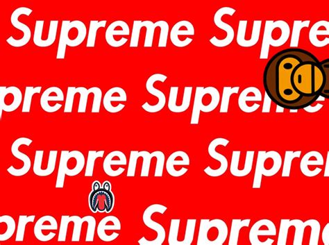 Supreme X Bape Wallpaper