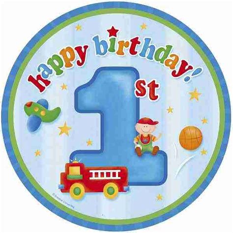 Geburtstag junge genau das richtige design. Tortenaufleger 1 Geburtstag Junge - Tortendekoration ...
