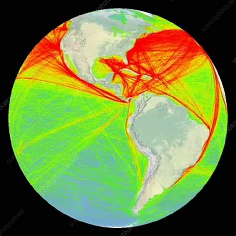 Global Shipping Routes 2004 2005 Stock Video Clip K0033018