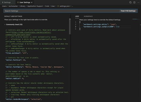 Visual Studio Code How To Change Json Of Default Settings In Vscode