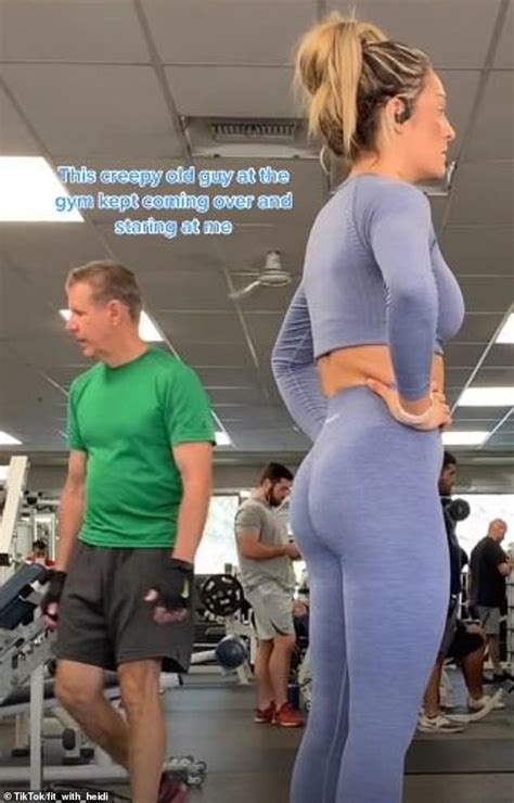woman confronts creepy old guy who wouldn t stop staring at her at the gym daily mail online