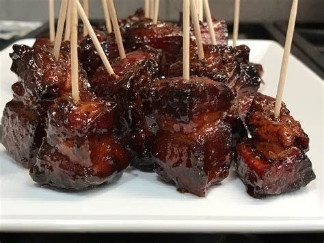 Pork Candy Smoked A Skinless Pork Belly With Salt And Pepper Cubed Into 1 Nuggets And