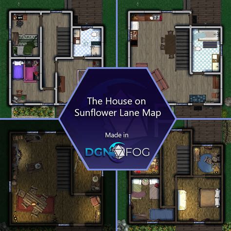 the house on sunflower lane map pack by wendigoworkshop