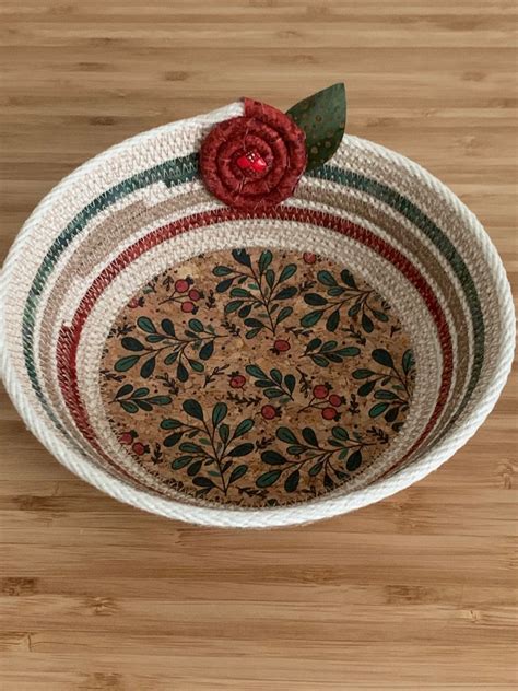 Handcrafted Rope Bowl With Cork Bottom