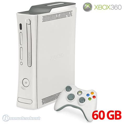 Xbox 360 Konsole Premium 60gb Weiß Original Controller Zubehör