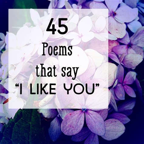 I Like You Poems Short Rhymes And Messages For Guys And Girls
