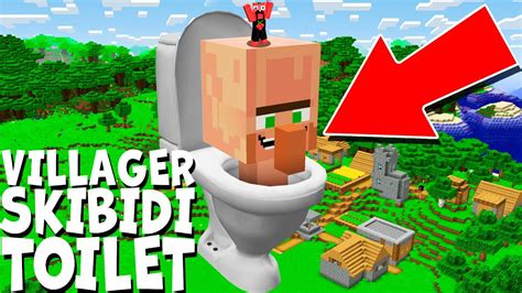 I Found The Biggest Villager Skibidi Toilet In Minecraft What S Inside The Toilet Youtube