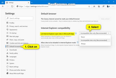 Make Microsoft Edge Default Turn On Or Off Let Internet Explorer Open Images And Photos Finder