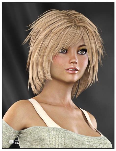 anny hair for genesis 3 female s genesis 2 female s and victoria 4 download daz3d and poser