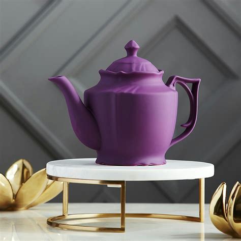 Lizzy Royal Purple Teapot Tea Pots Modern Coffee Makers Purple Tea Pot