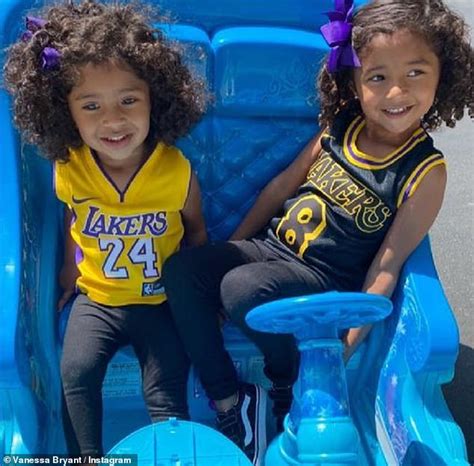 Vanessa Bryant Posts Photos Of Daughters Bianka And Capri Wearing Dad Kobes Lakers Jersey