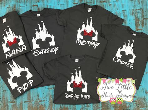 Disney Shirts Personalized Disney Trip Shirts Disney Etsy