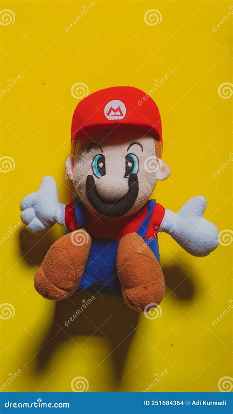 Cute Mario Bros Character Doll Editorial Stock Image Illustration Of