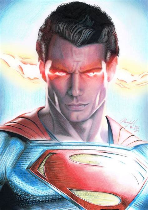 Man Of Steel Henry Cavill Evil Superman Drawing By Ruggiart Henry