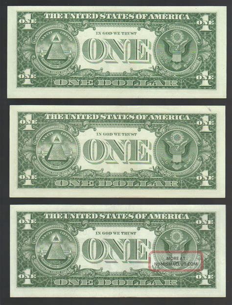 3 Crisp Cu 1957 Silver Certificates Old Antique Blue Seal Paper Money