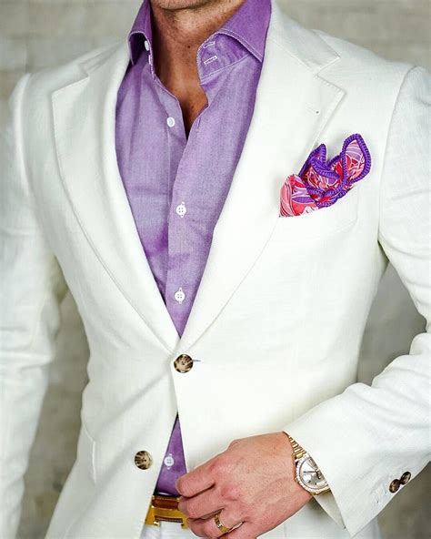White Purple Wedding Suits Weddinggp