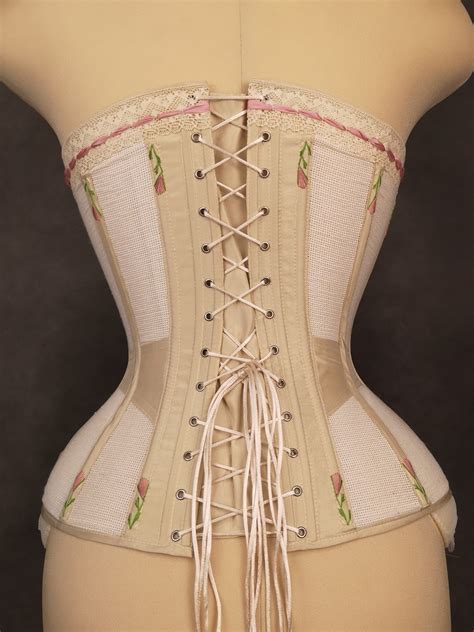 Ventilated Victorian Corset Made To Measure Edwardian Stays Etsy