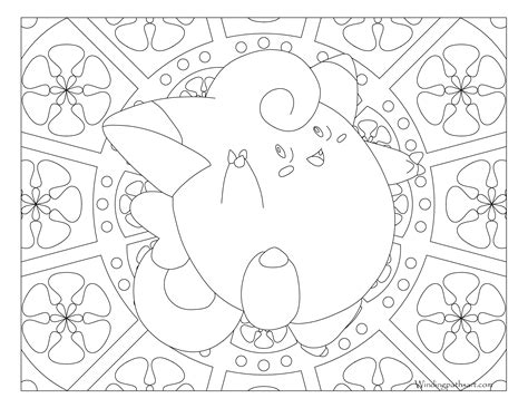 035 Clefairy Pokemon Coloring Page ·