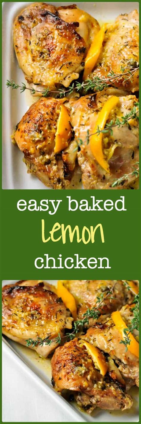 Easy Baked Lemon Chicken Flavour And Savour