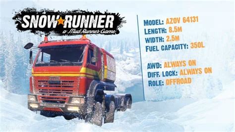 Azov 64131 Truck Snowrunner Mudrunner Snowrunner Spintires