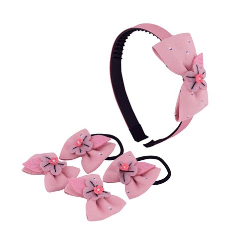 Floral Bow Hair Accessory Set