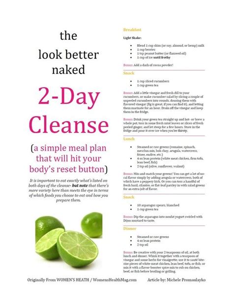 2 Day Detox Cleanse Diet Cliptoday