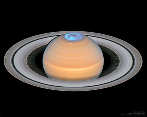 Apod 2018 September 3 Aurora Around Saturns North Pole